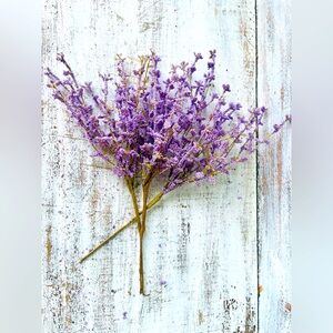 *Purple Wildflower Picks, 13” Set of 3